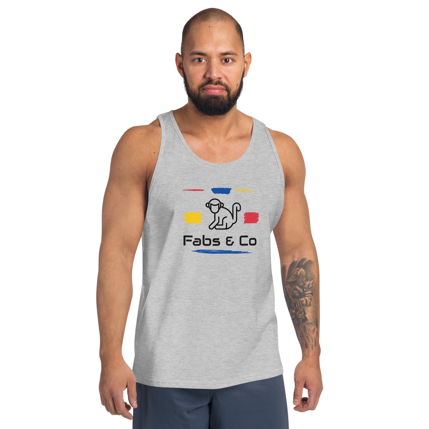 Fabs & Co Multi-Coloured Logo Men's Tank Top