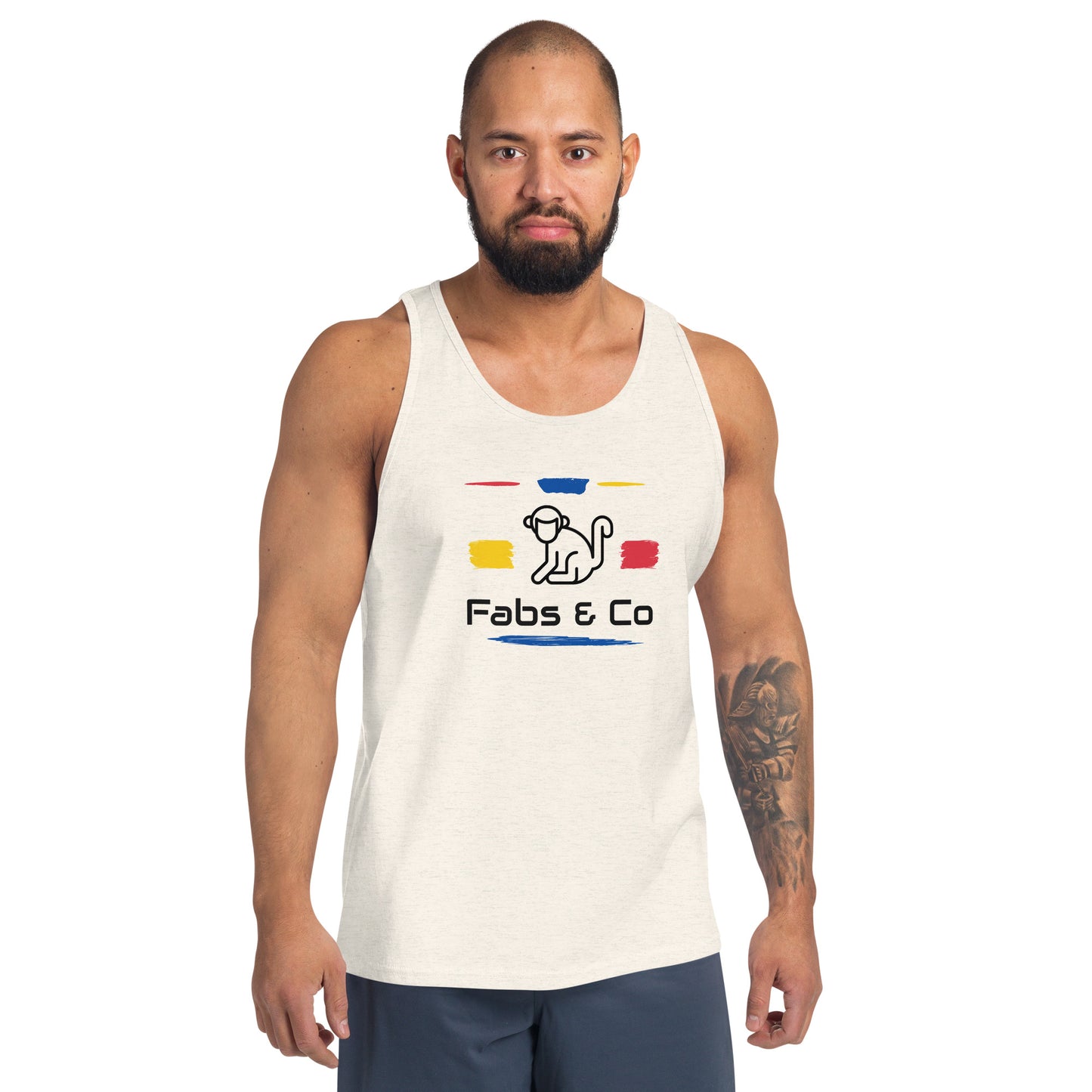 Fabs & Co Multi-Coloured Logo Men's Tank Top