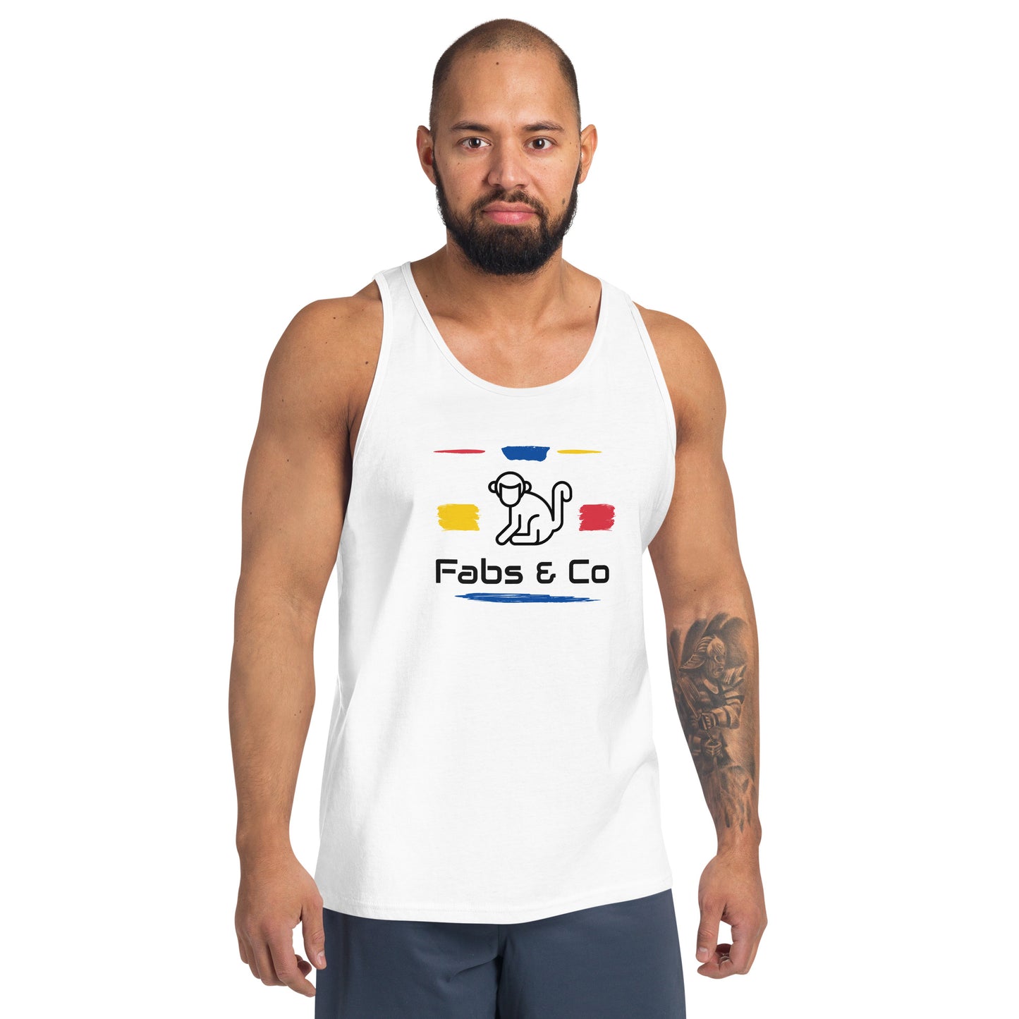 Fabs & Co Multi-Coloured Logo Men's Tank Top