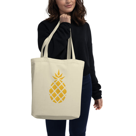 Pineapple Print Eco Tote Bag