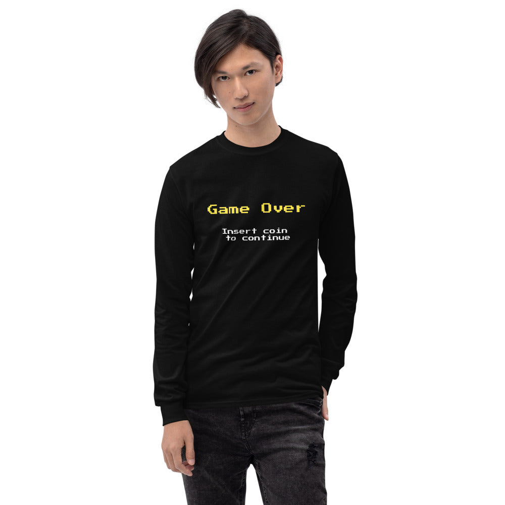 Retro Insert Coin Mens Long Sleeve T-Shirt