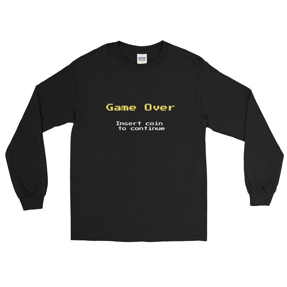 Retro Insert Coin Mens Long Sleeve T-Shirt