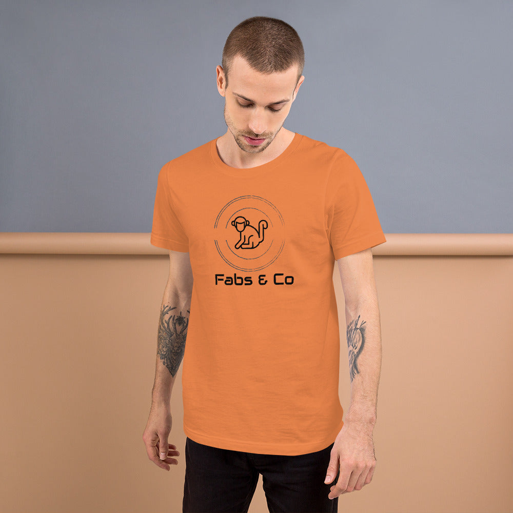 Fabs & Co Orignal Logo and Text Men T-Shirt