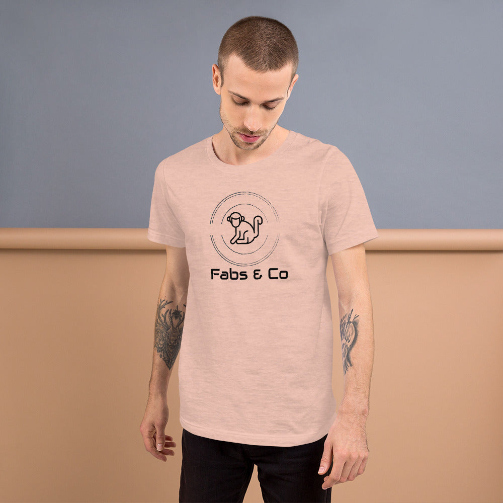 Fabs & Co Orignal Logo and Text Men T-Shirt