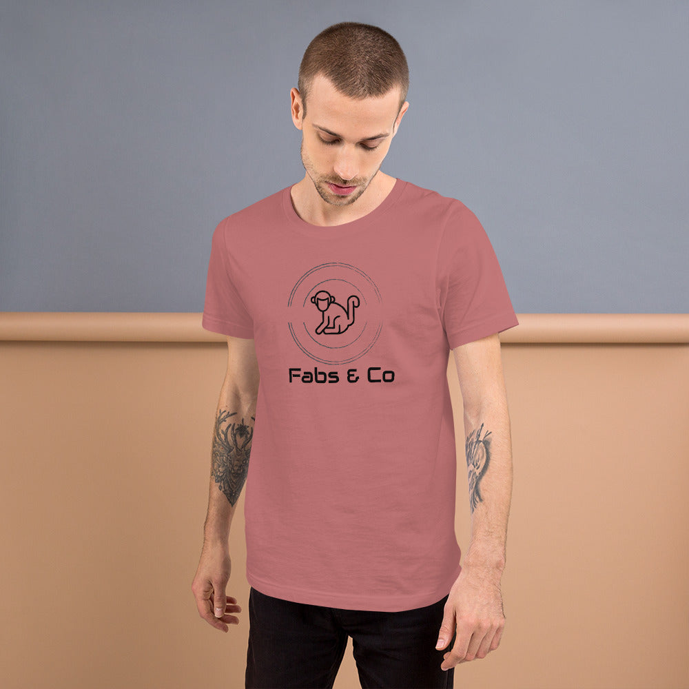 Fabs & Co Orignal Logo and Text Men T-Shirt