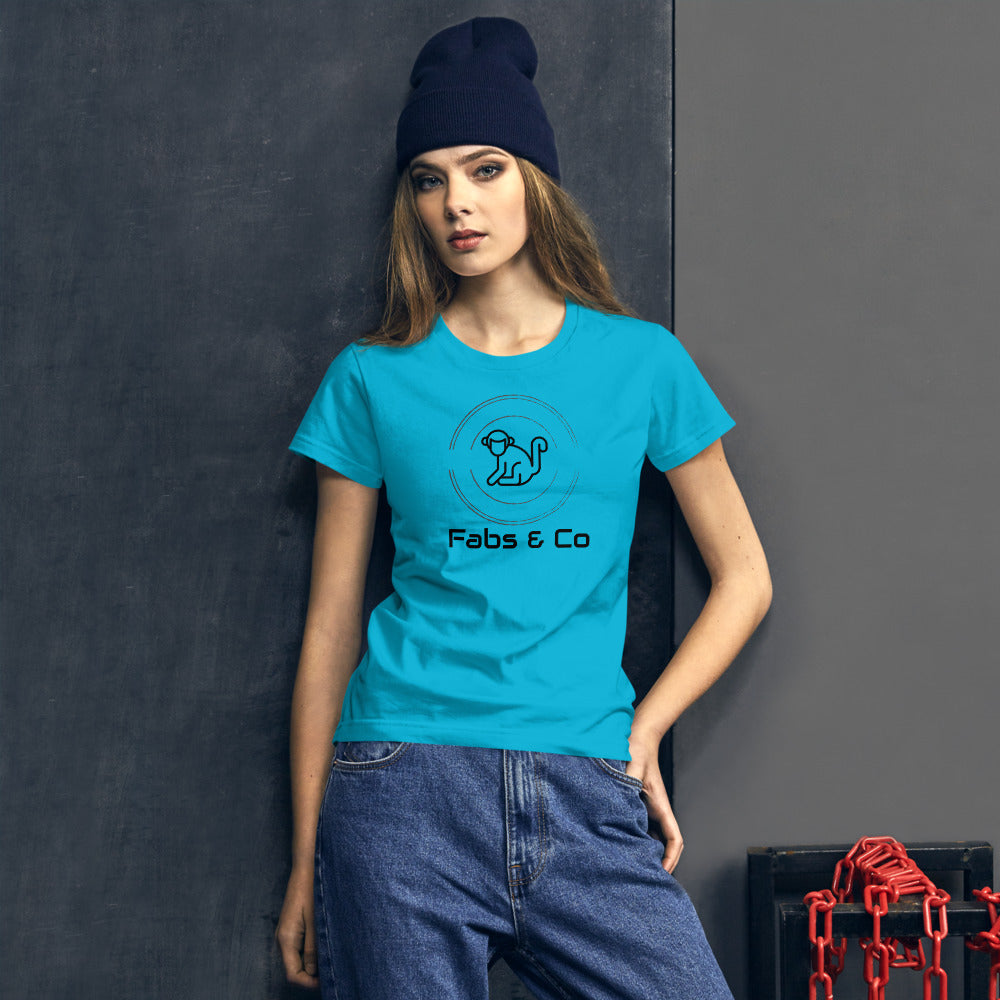 Fabs & Co Orignal Logo and Text Women T-shirt